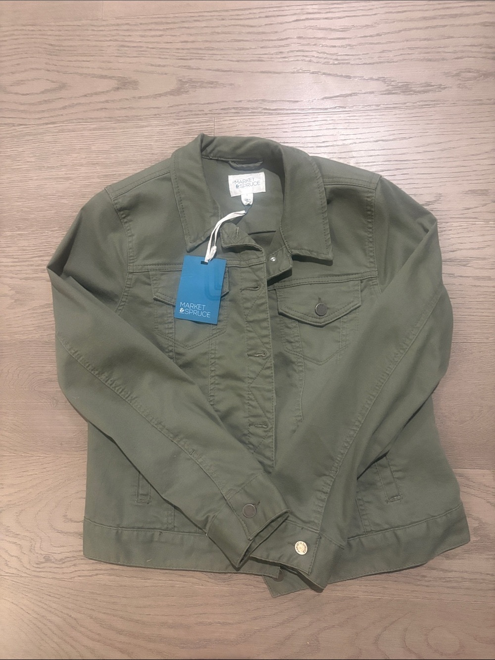 Market & Spruce Olive Utility Jacket